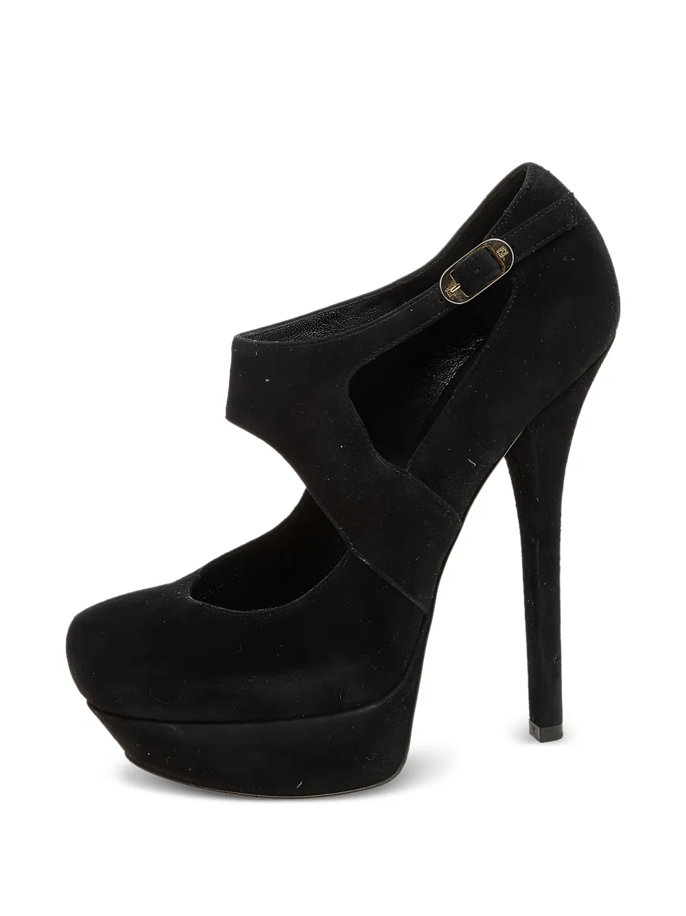 Fendi Pre-Owned 115mm suede heeled pumps - Schwarz