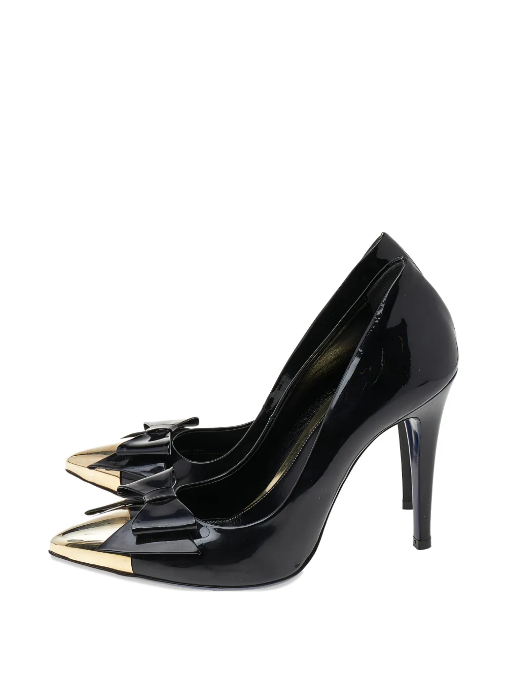 Loriblu 105mm leather heeled sandals - Schwarz