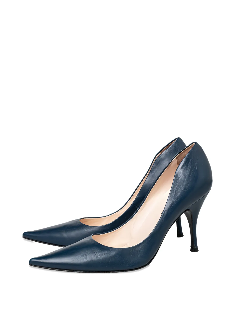 Sergio Rossi 130mm leather heeled pumps - Blau