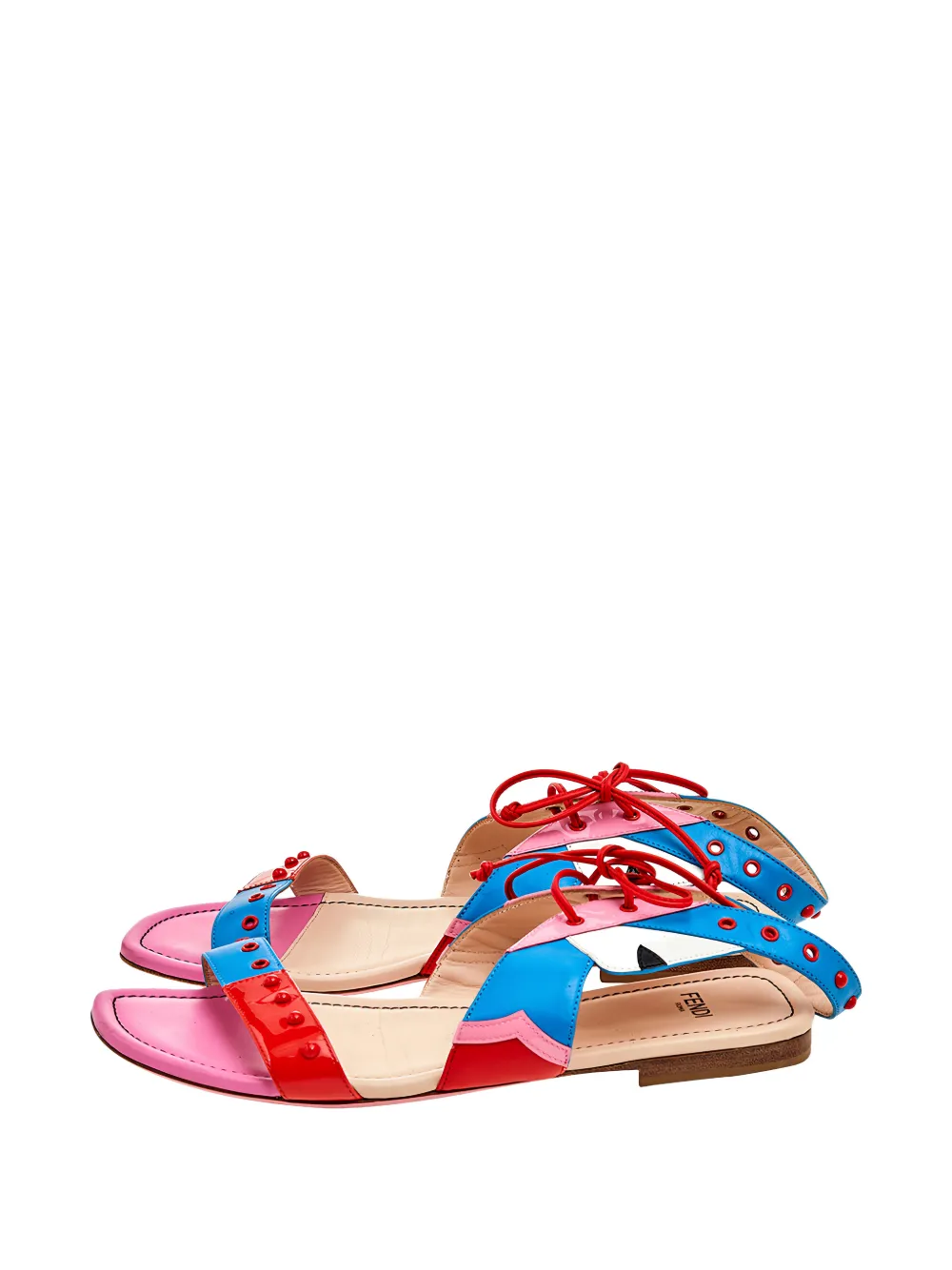 Fendi Pre-Owned ankle-cuff flat sandals - Rosa