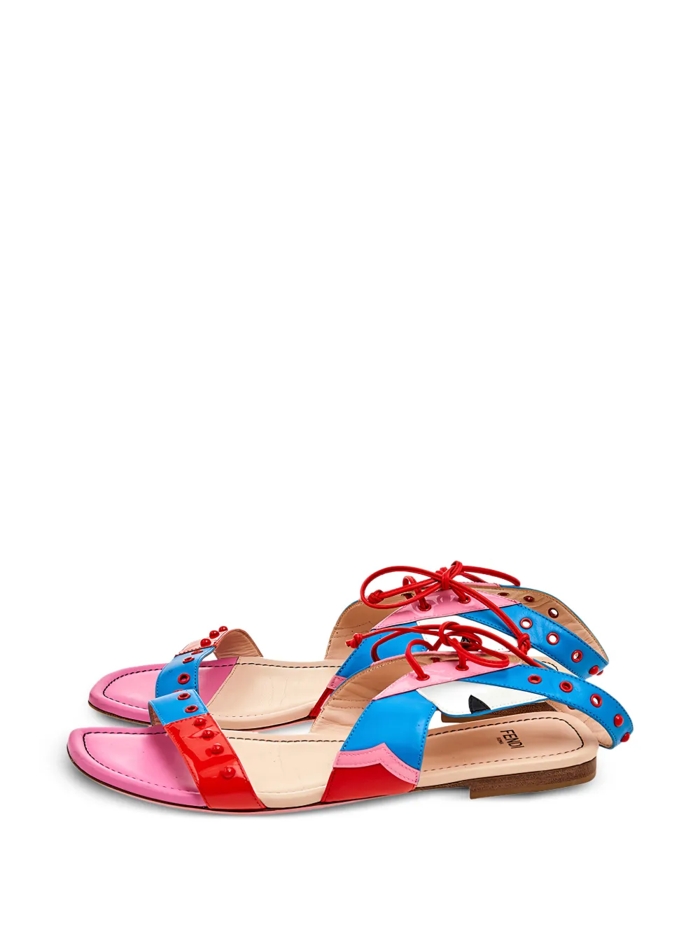 Fendi Pre-Owned ankle-cuff flat sandals - Rosa
