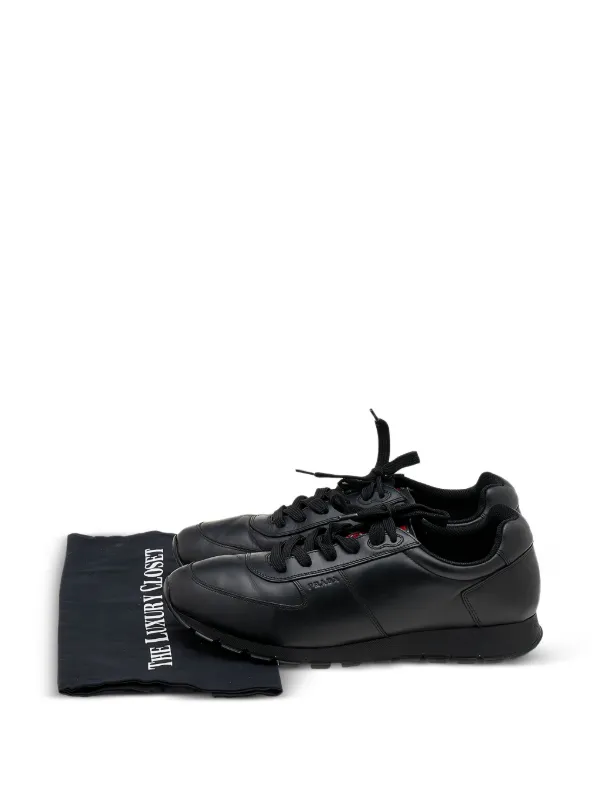 Prada Pre-Owned プラダ スポーツ スニーカー | ブラック | FARFETCH JP