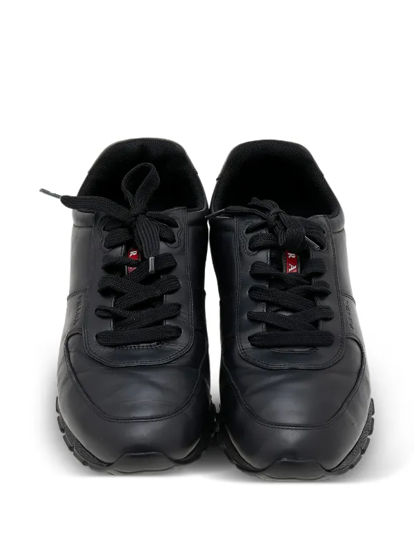 Prada Pre-Owned プラダ スポーツ スニーカー | ブラック | FARFETCH JP