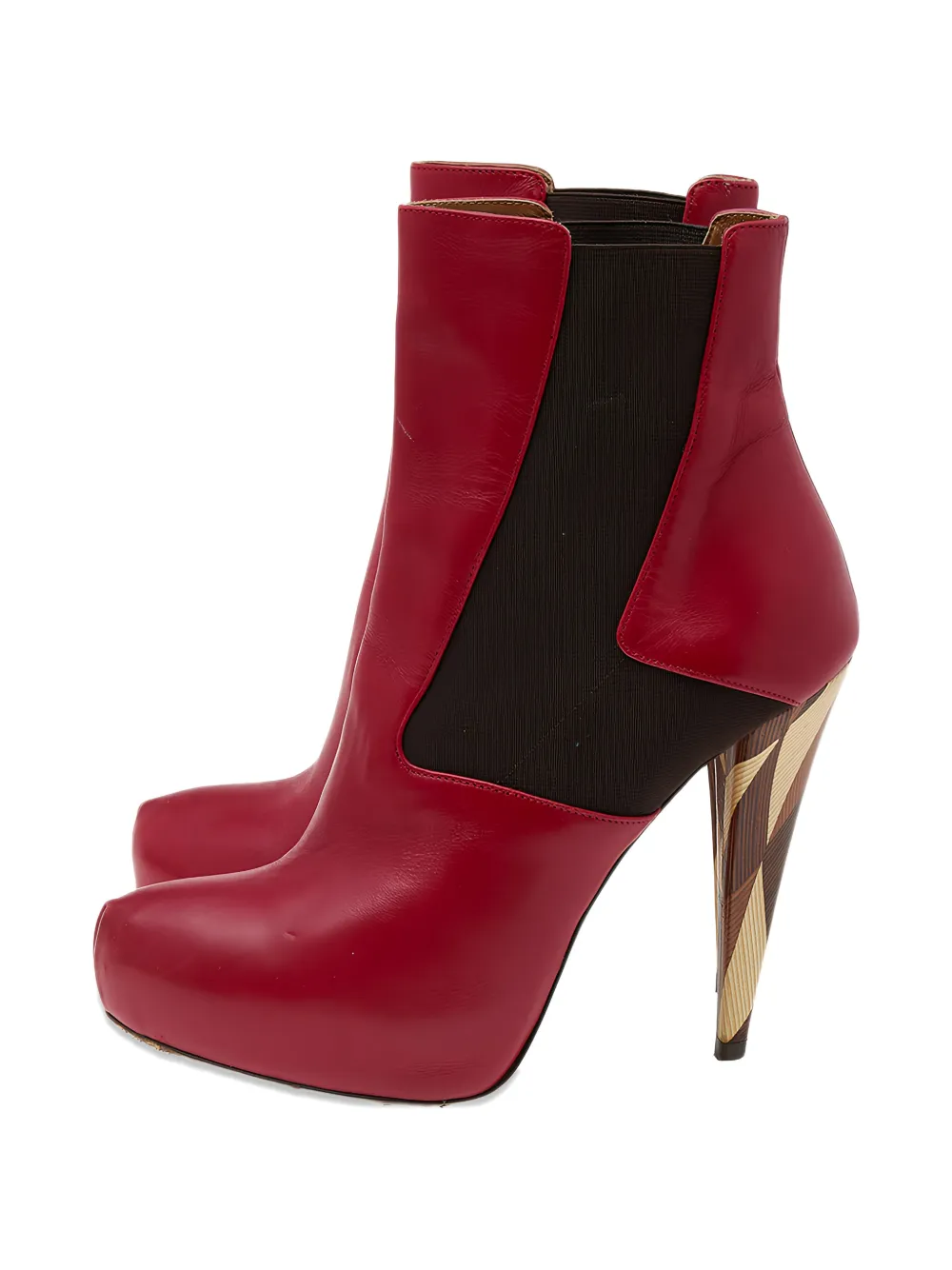 Fendi Pre-Owned 150mm platform ankle boots - Rot