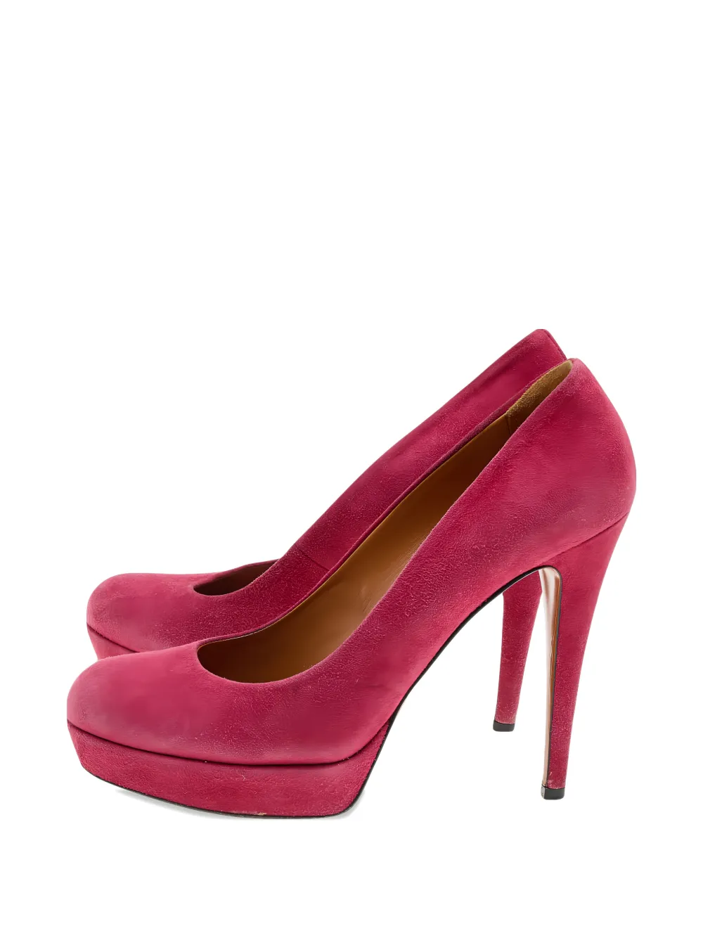 Gucci Pre-Owned 120mm round-toe heeled pumps - Rot