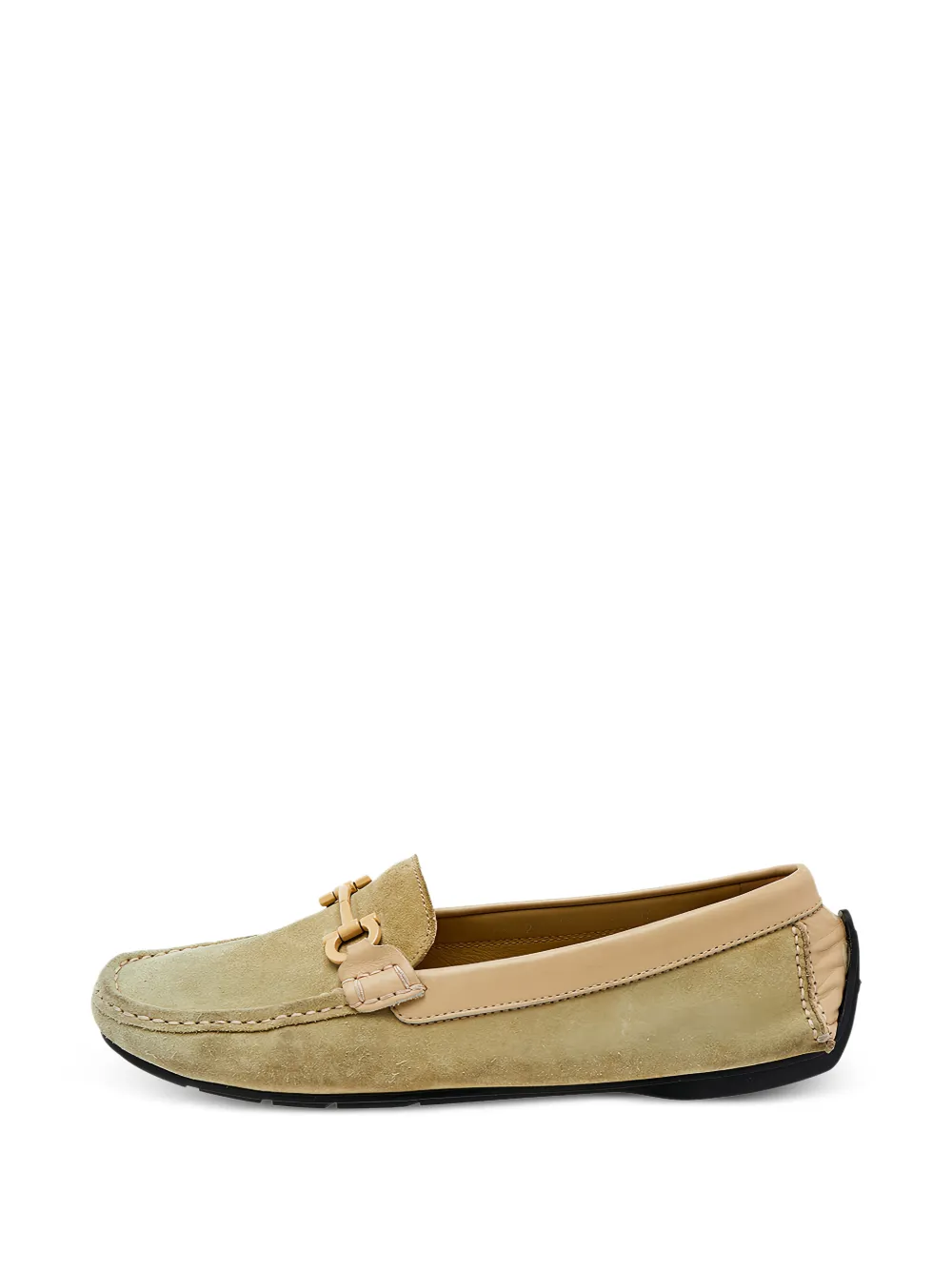 Ferragamo Pre-Owned Gancini-detail loafers - Verde