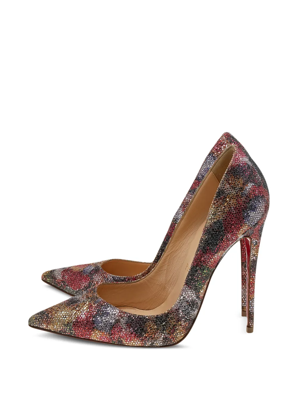 Christian Louboutin Pre-Owned So Kate glitter pumps - Silber