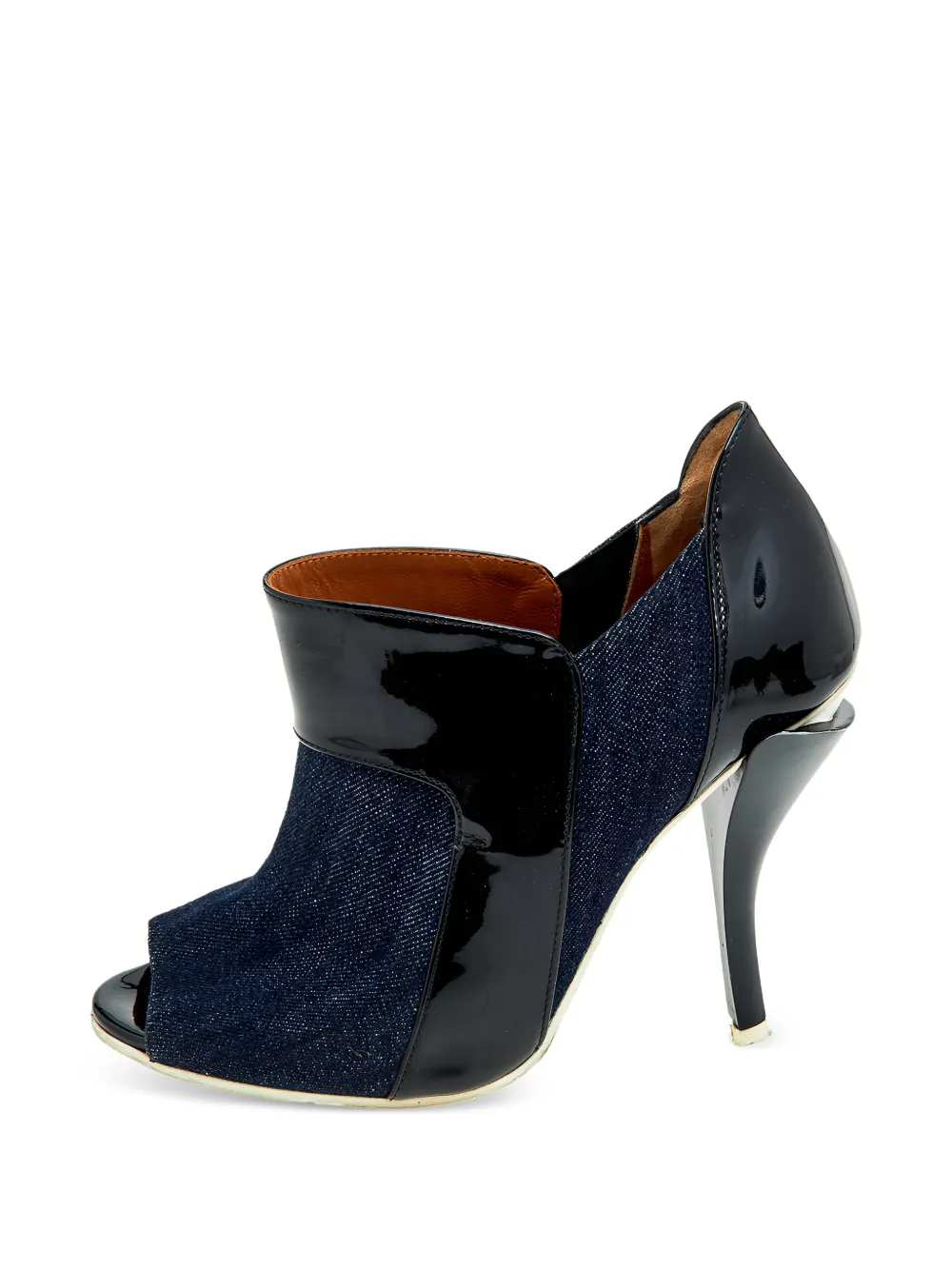 Fendi Pre-Owned peep-toe ankle boots - Blau