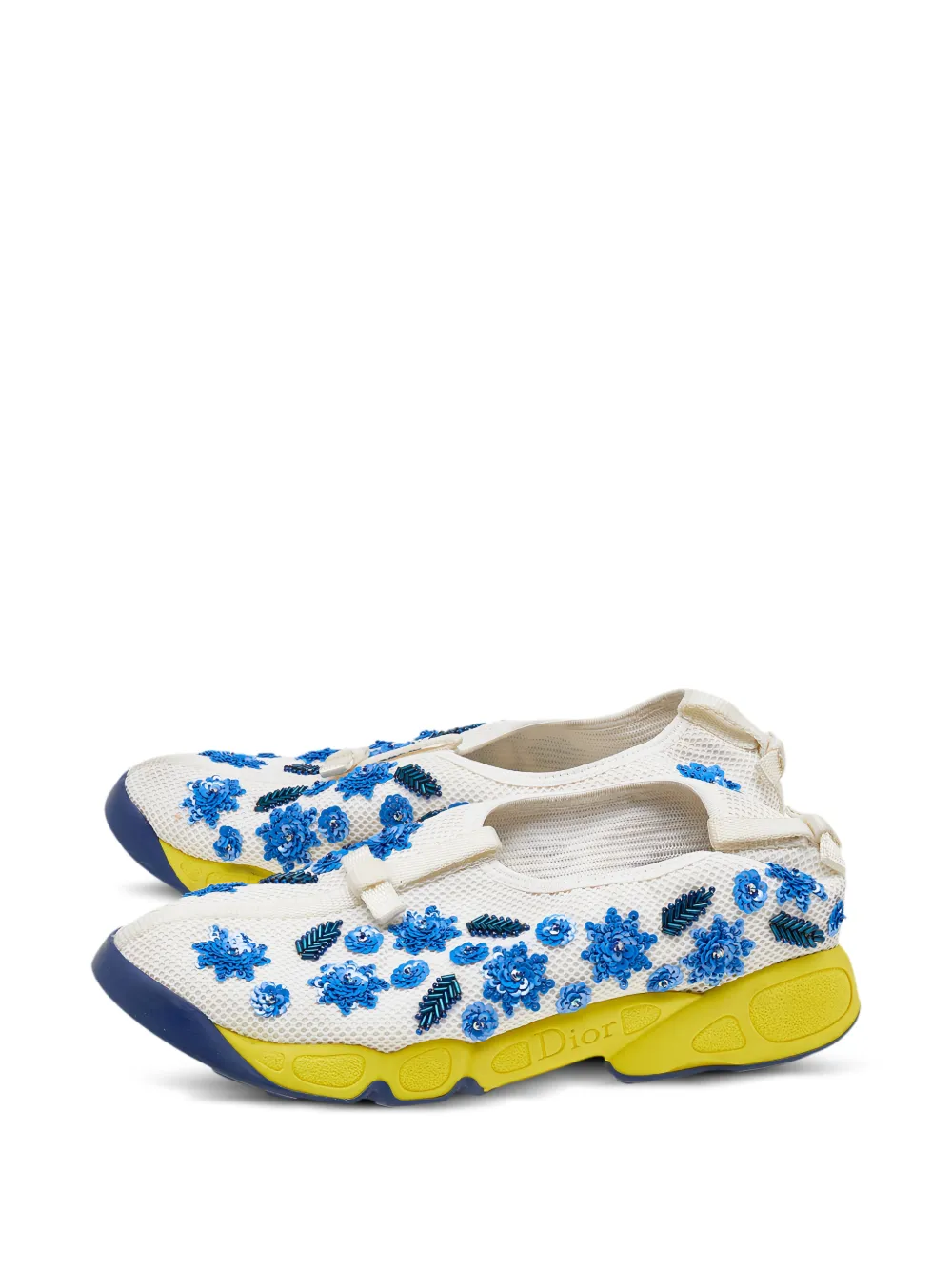 Christian Dior Pre-Owned Fusion embellished sneakers - Weiß
