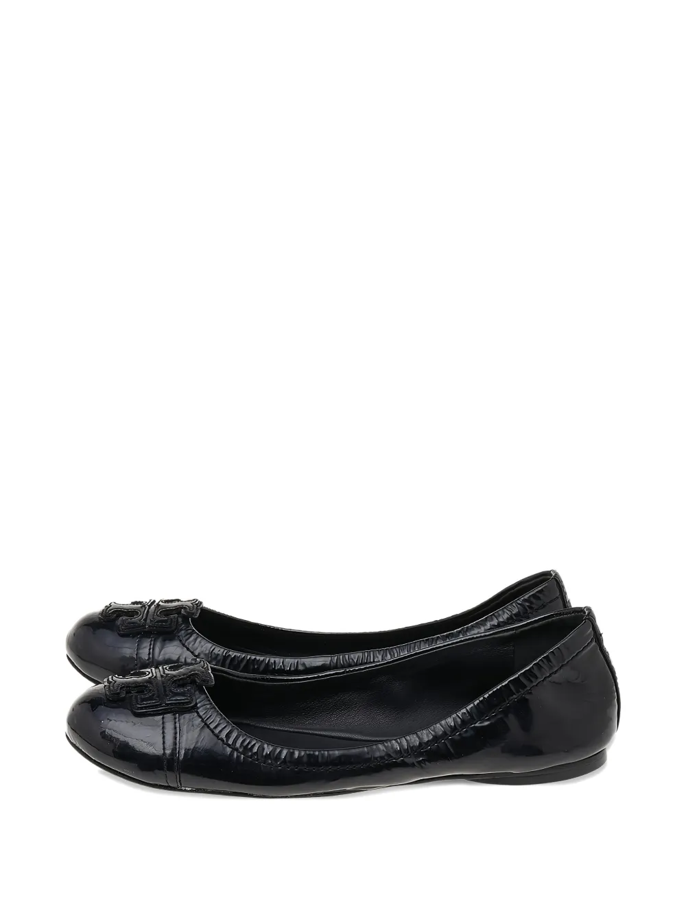 Tory Burch patent-leather ballet flats - Nero