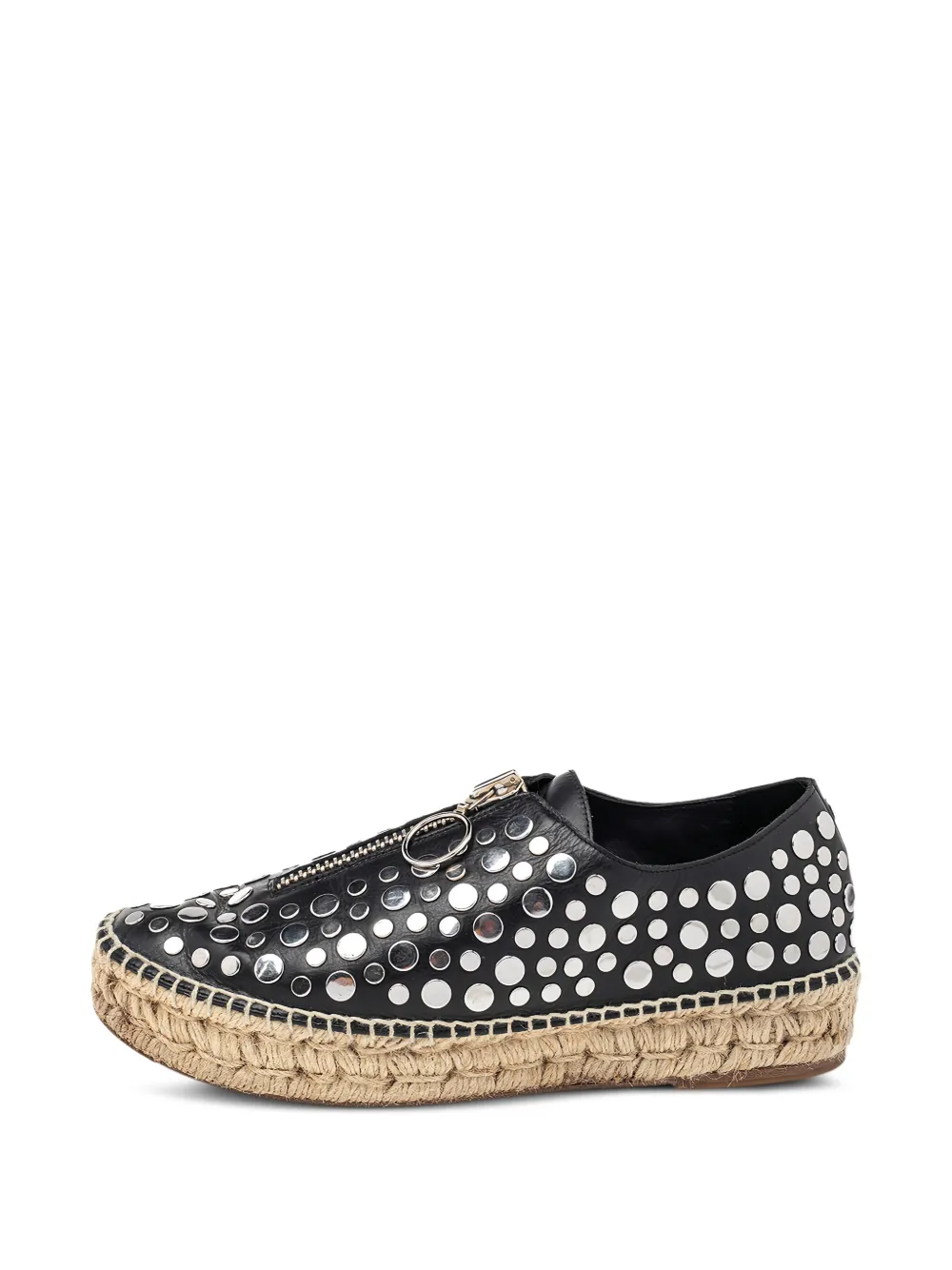 Pre-Owned Alexander Wang studded zip-fastening espadrilles - Schwarz