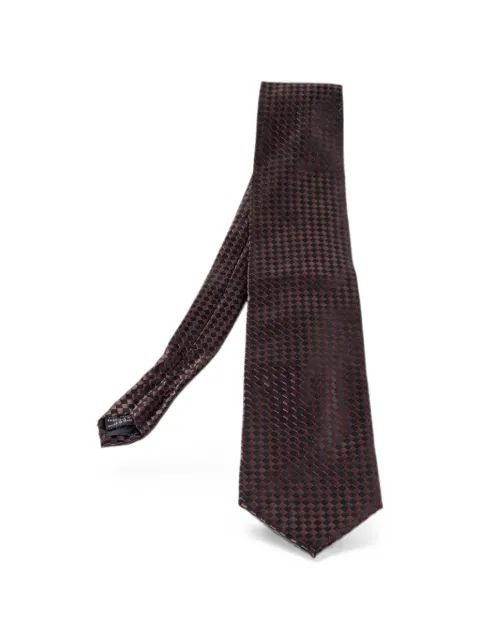Lanvin Pre-Owned checkered tie