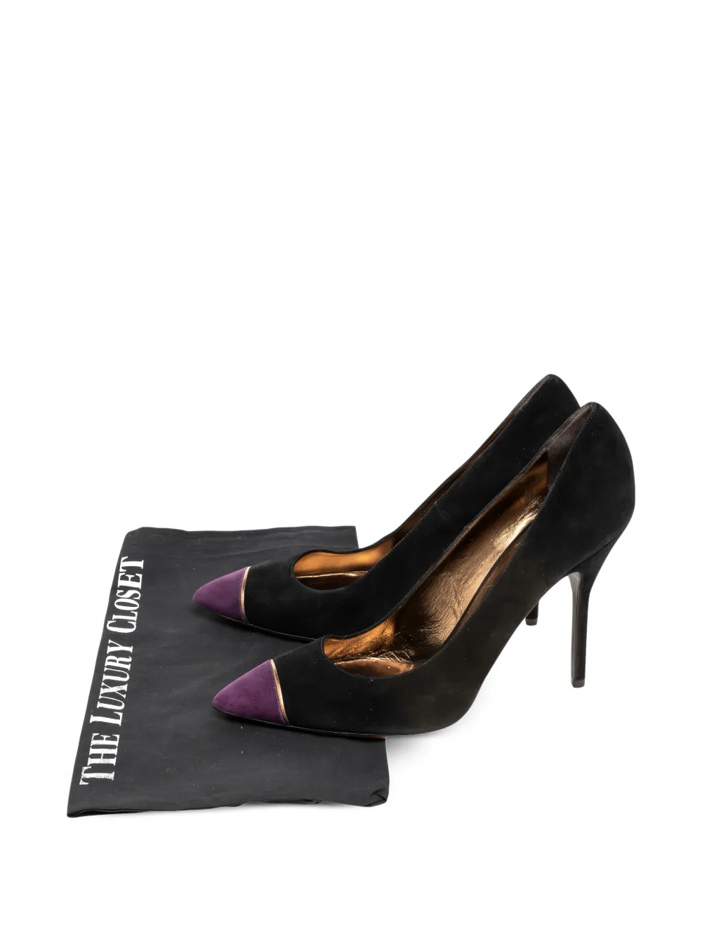Saint Laurent Pre-Owned cap-toe pointed pumps - Nero