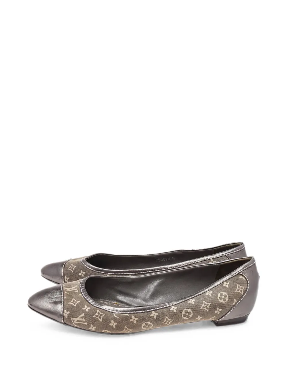 Louis Vuitton Pre-Owned cap-toe ballet flats - Grau