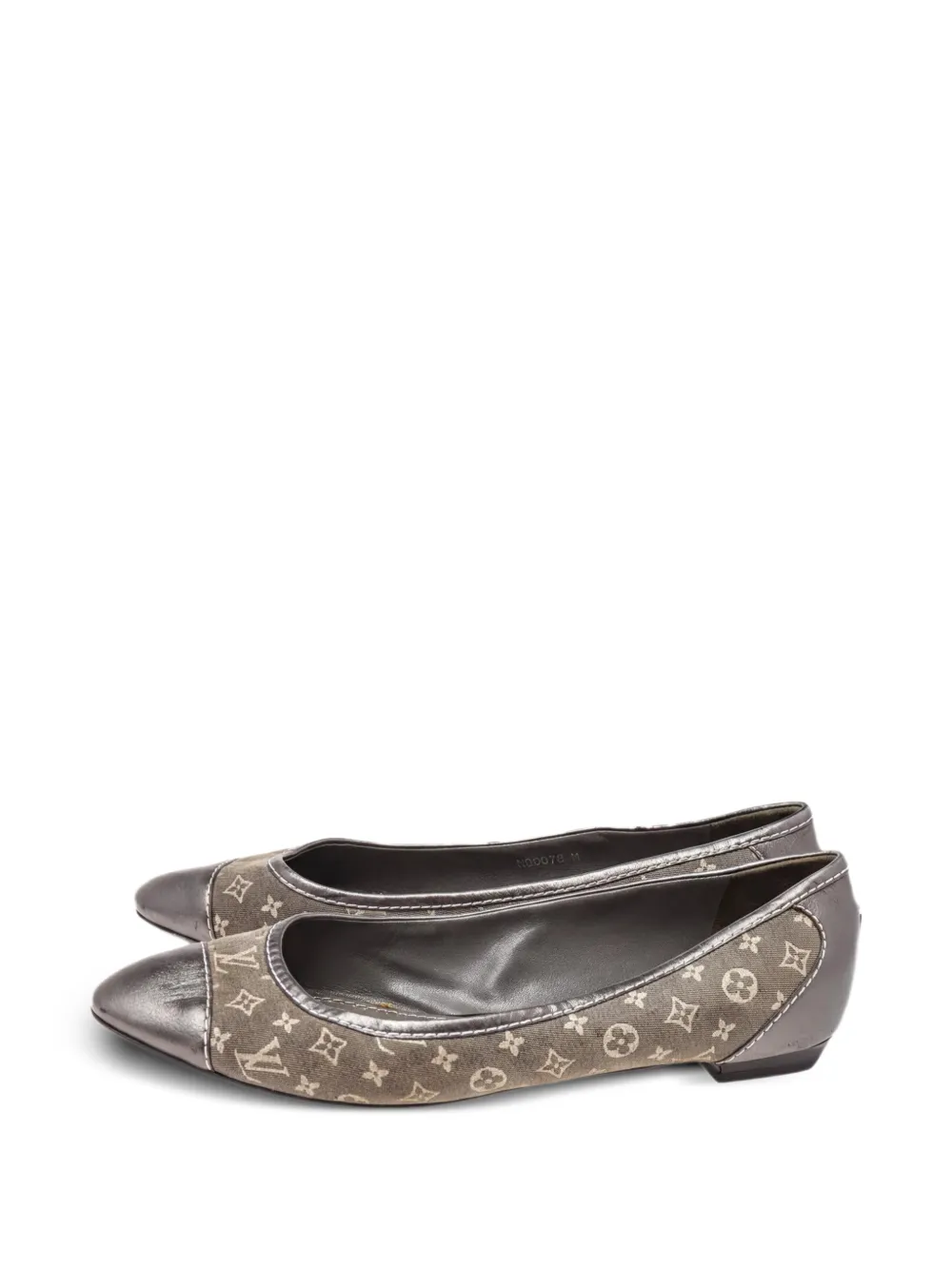 Louis Vuitton Pre-Owned cap-toe ballet flats - Grau