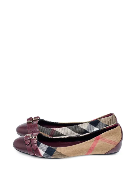 Burberry Pre-Owned bailarinas Nova Check con hebilla