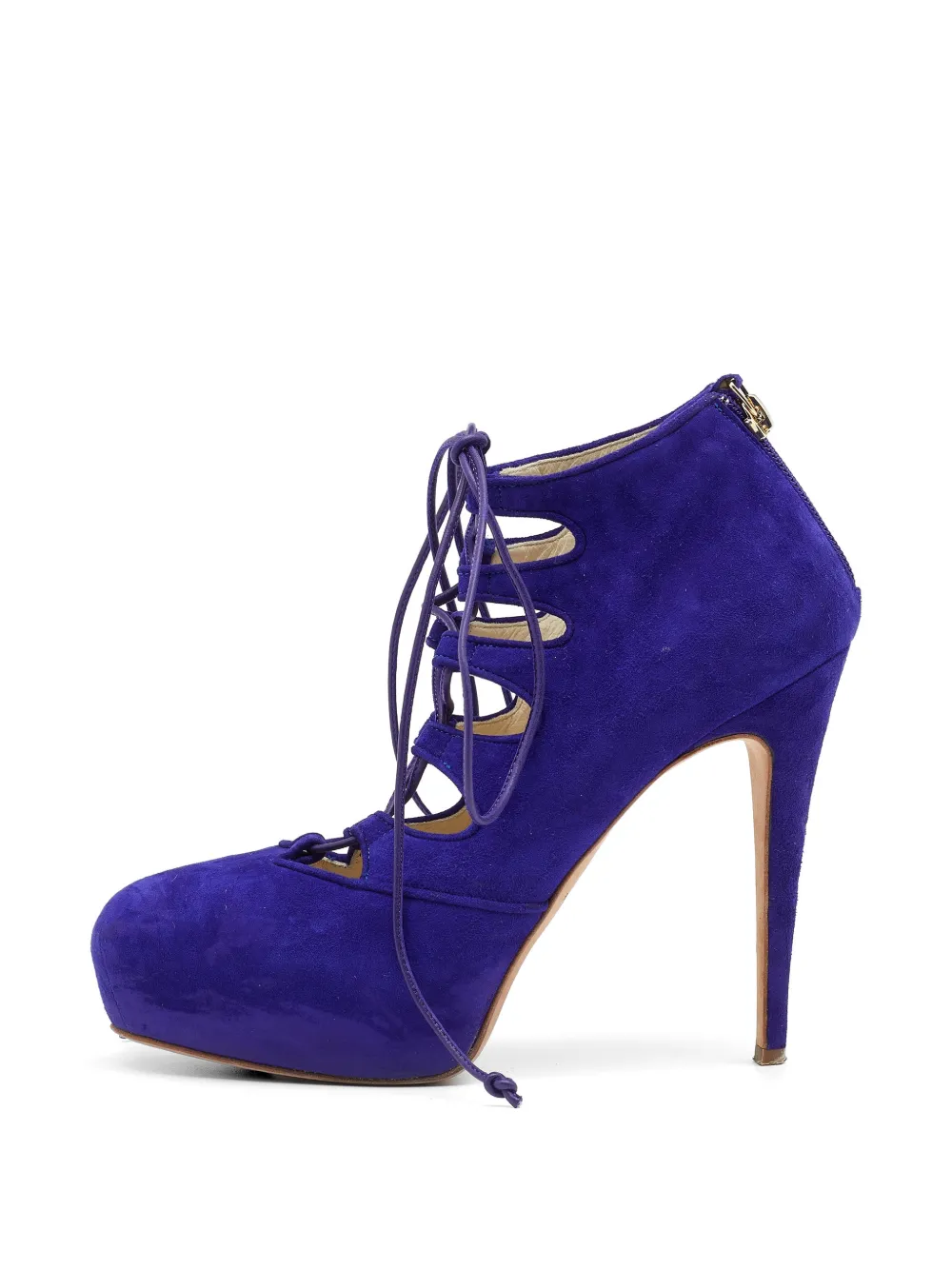 Brian Atwood bottines en daim à lacets - Violet Brian Atwood bottines en daim à lacets - Violet