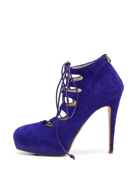 Brian Atwood botines de ante con cordones