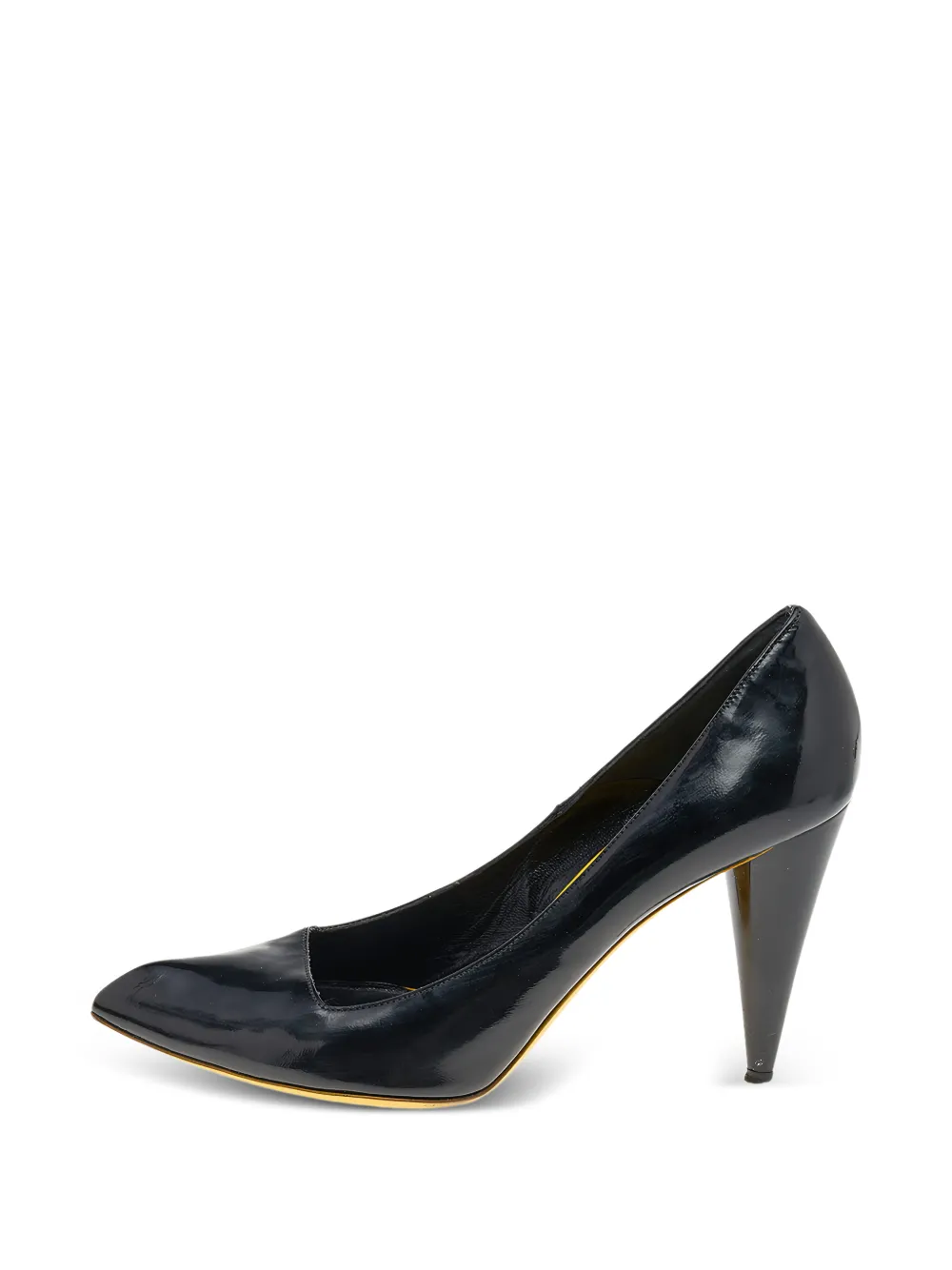 Alexander McQueen Pre-Owned pointed-toe patent pumps - Schwarz