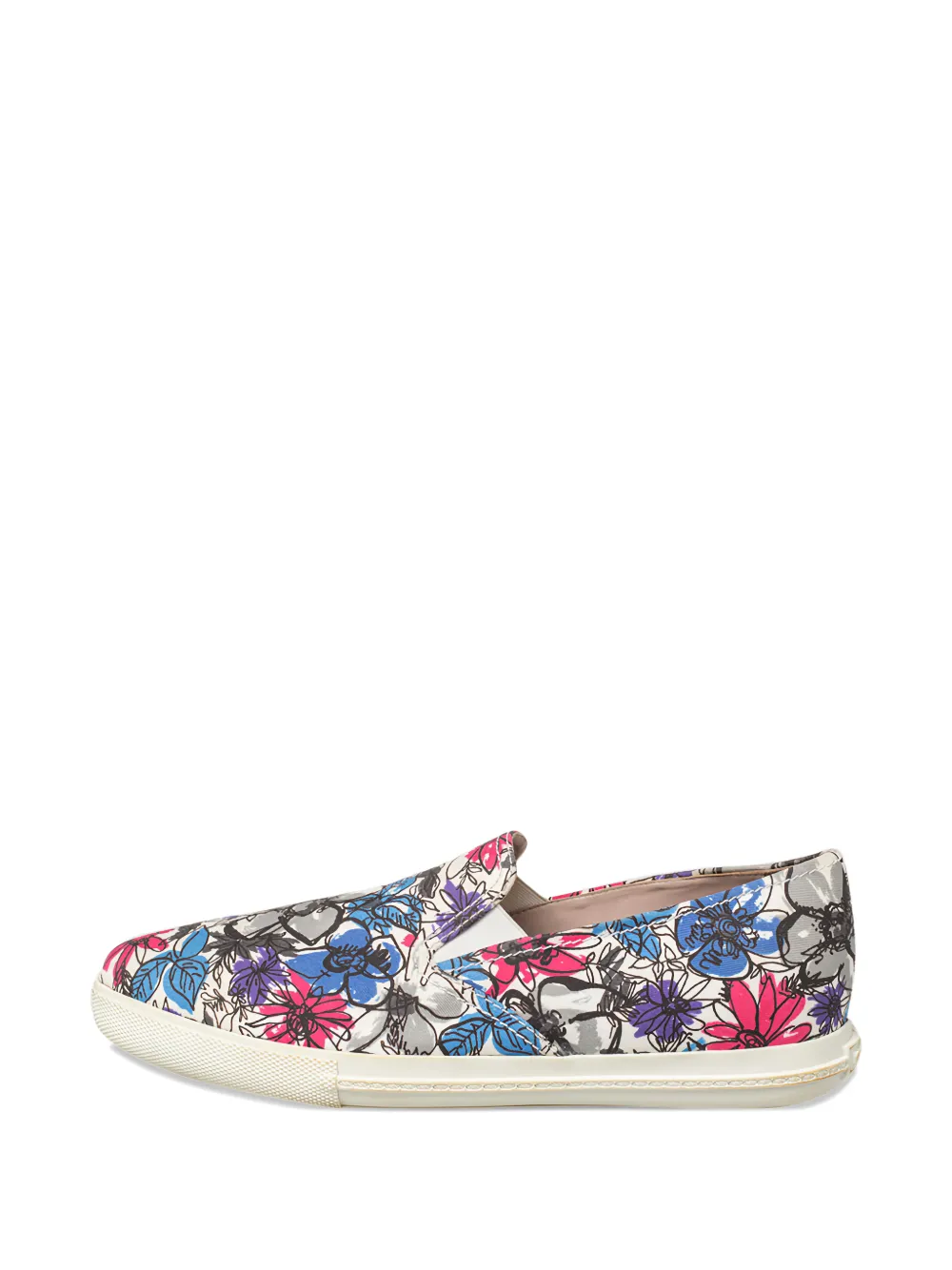 Miu Miu Pre-Owned printed slip-on sneakers - Blu