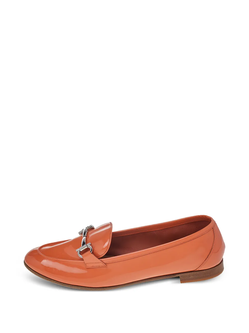 Ferragamo Pre-Owned Gancio Bit loafers - Arancione