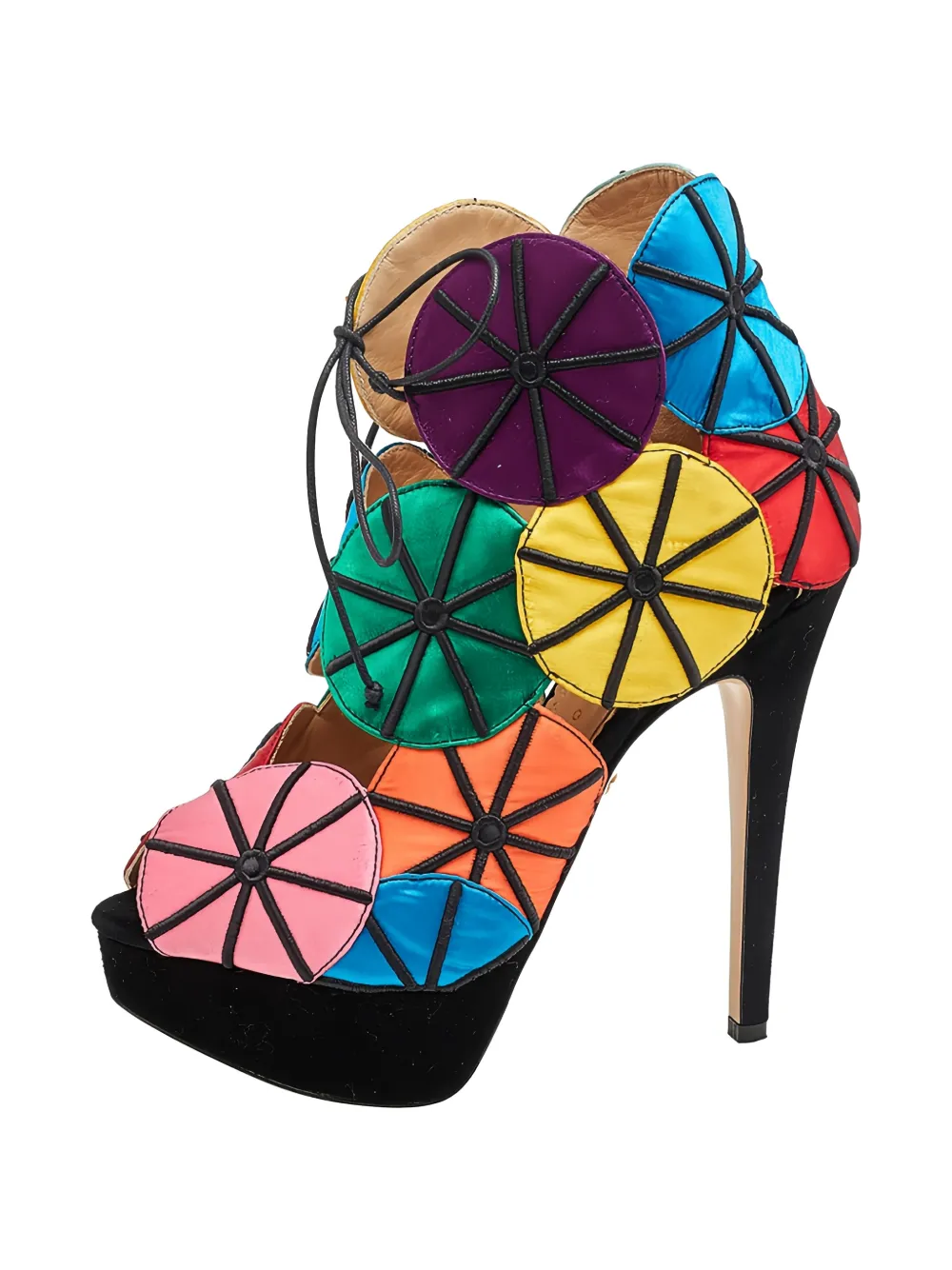 Pre-owned Charlotte Olympia Parasol Platform Sandals