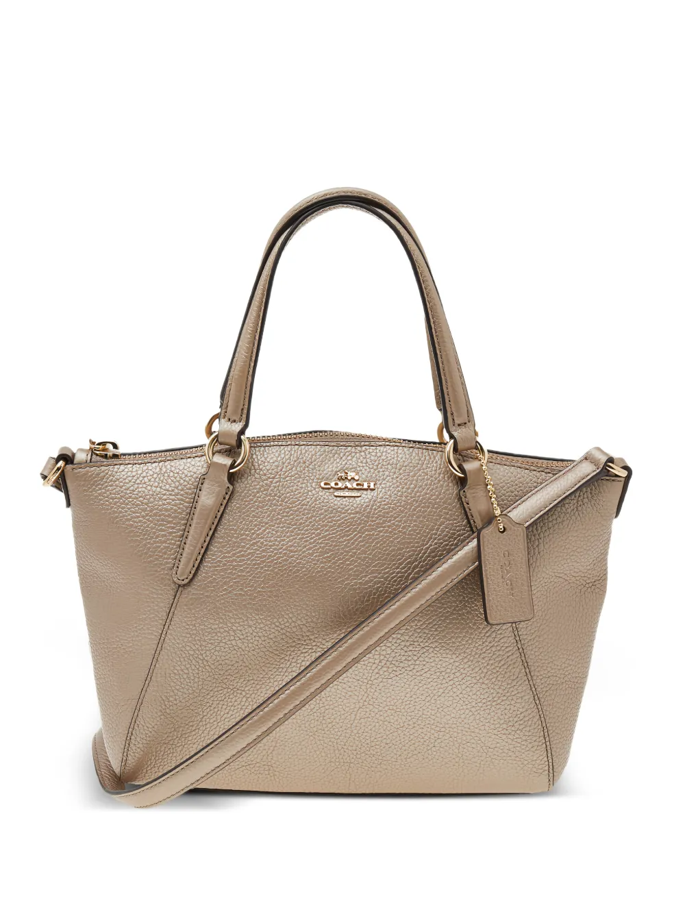 Coach metallic leather tote bag - Toni neutri