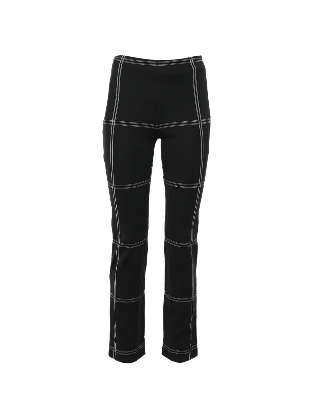 Dolce & Gabbana Pre-Owned checkered cotton-knit trousers - Nero