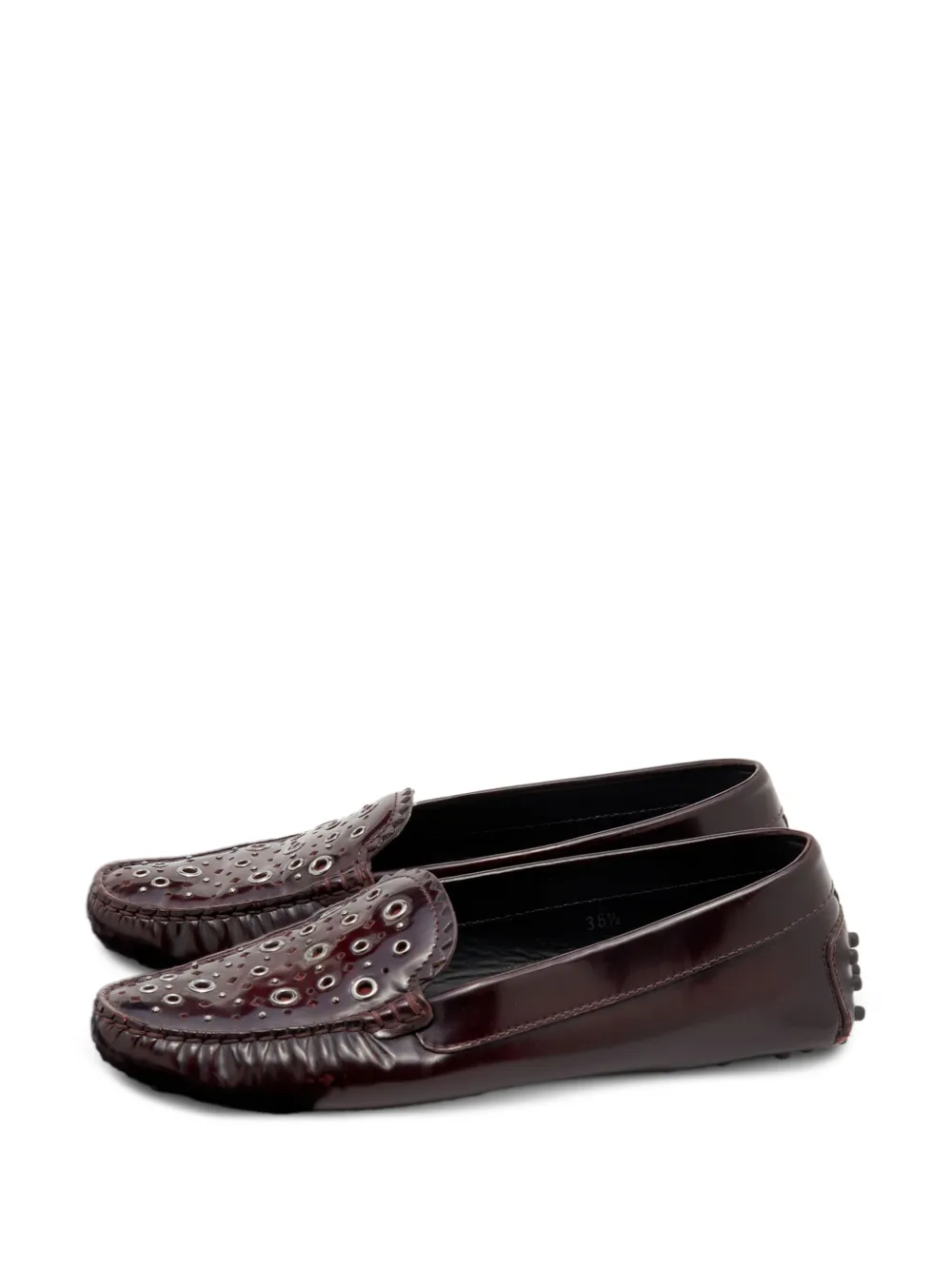 Tod's Vintage laser-cut Gommino loafers - Rot