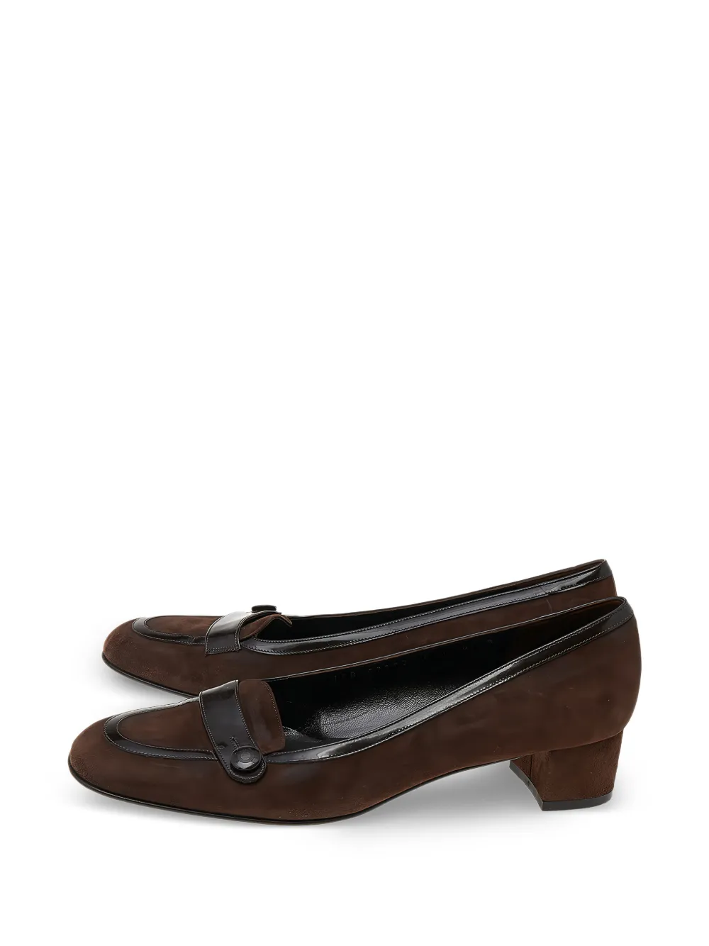 Ferragamo Pre-Owned 40mm suede heeled pumps - Marrone