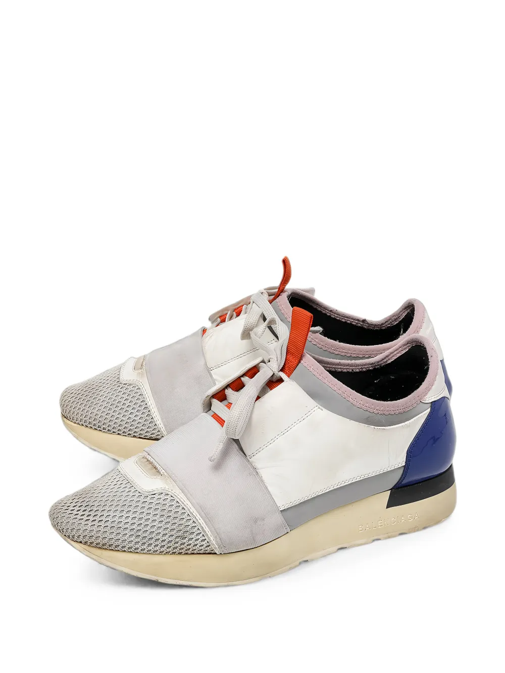 Balenciaga Pre-Owned Race Runner lace-up sneakers - Weiß