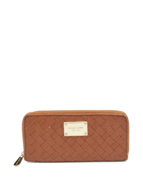 Michael Kors Vintage woven zip-around wallet