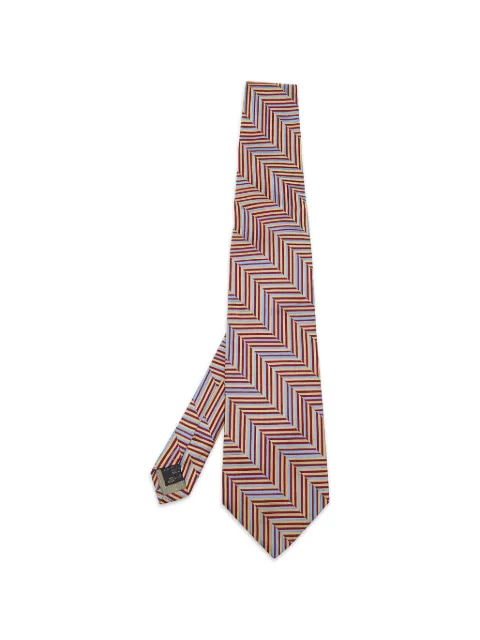 Ermenegildo Zegna Vintage diagonal-patterned jacquard tie