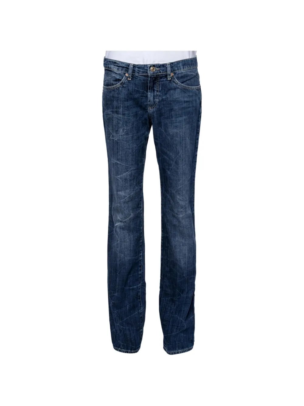 Versace Pre-Owned washed jeans - Blu