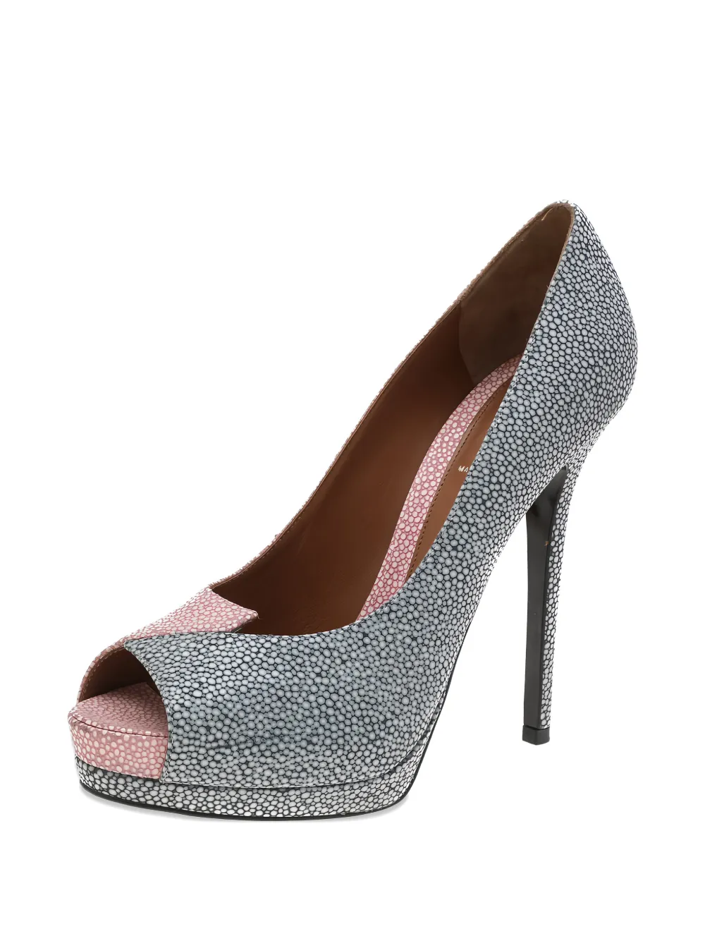 Fendi Pre-Owned 140mm peep-toe heeled pumps - Rosa