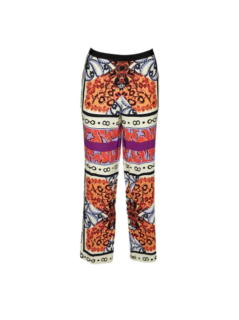 Etro Pre-Owned paisley-print straight-leg trousers