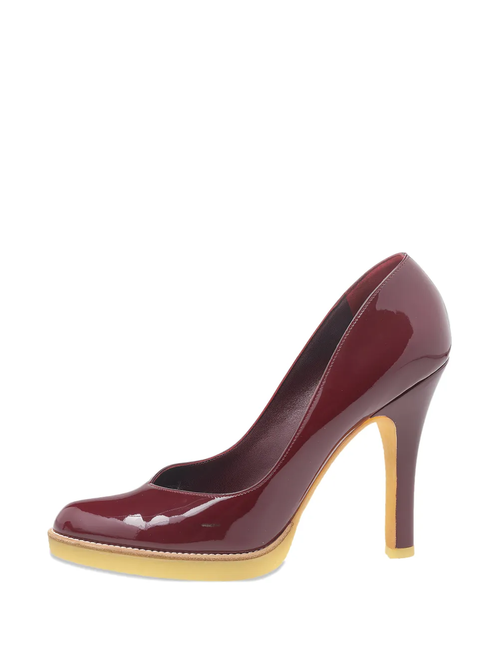 Gucci Pre-Owned patent leather round-toe pumps - Rot