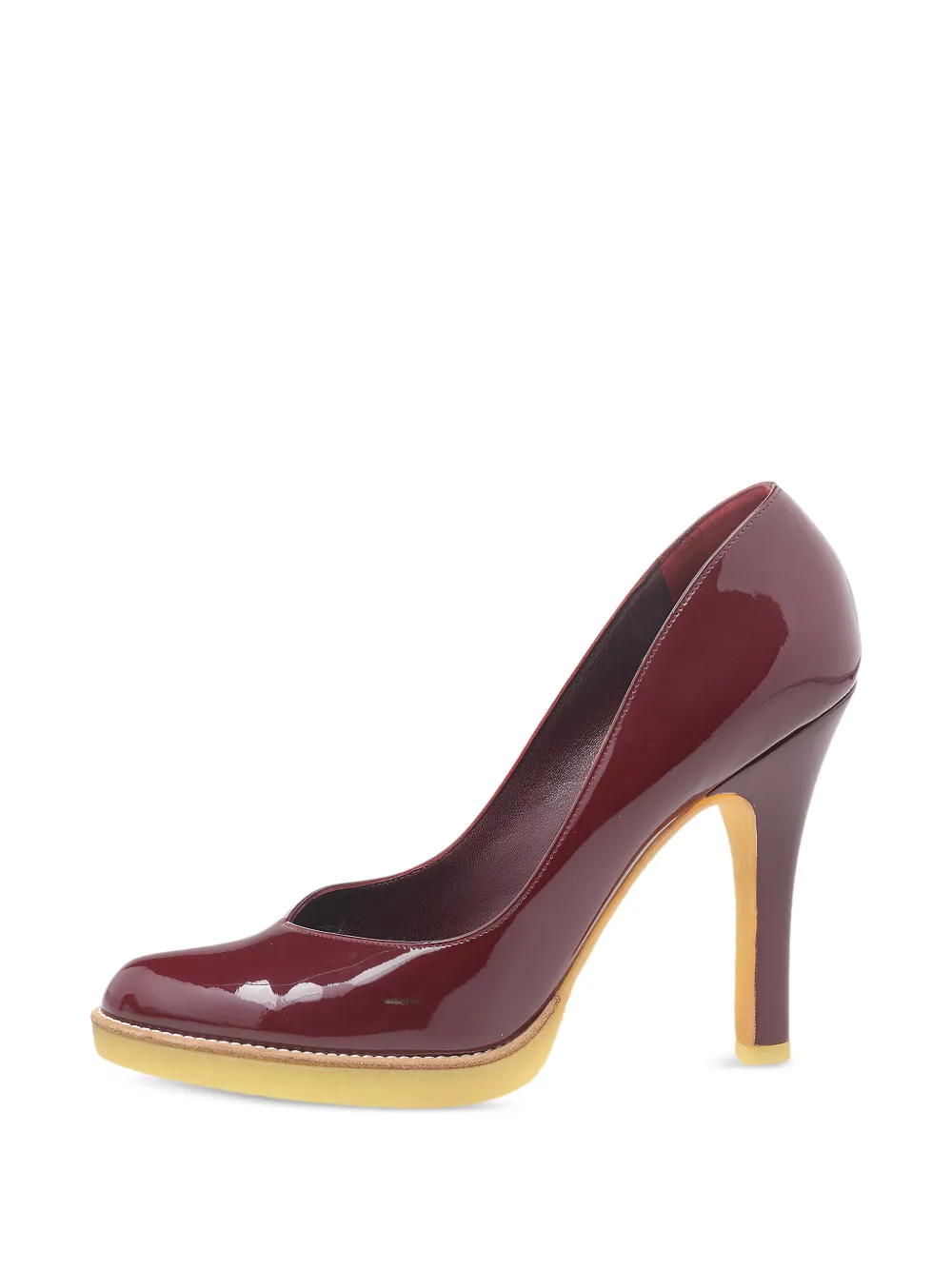 Gucci Pre-Owned patent leather round-toe pumps - Rosso
