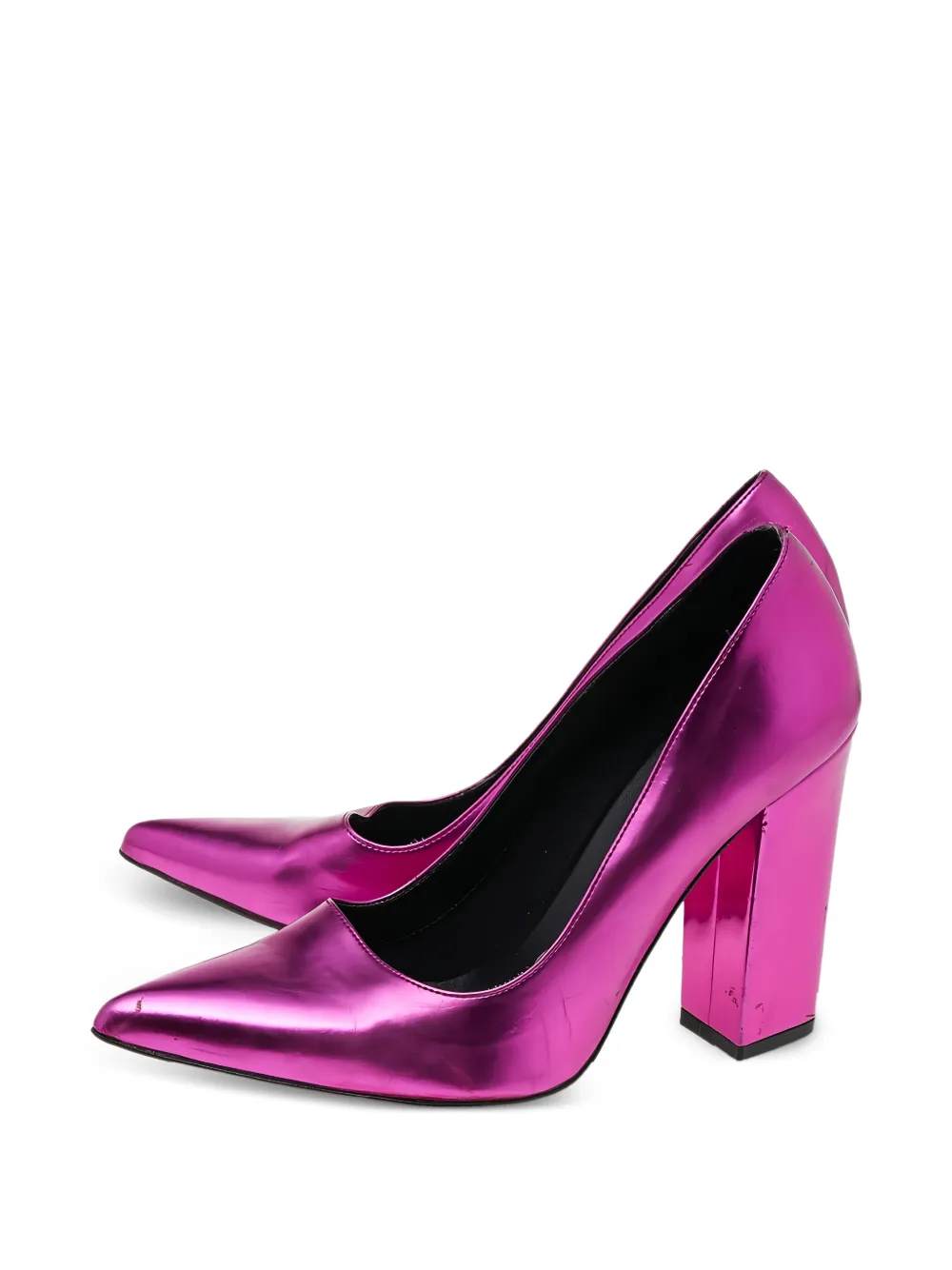 Stella McCartney Pre-Owned pointed-toe block-heel pumps - Rosa
