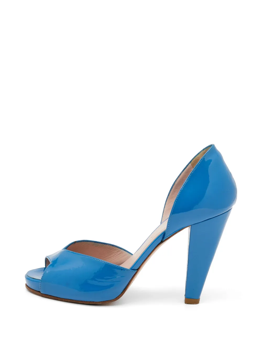 Chloé Pre-Owned 110mm d'Orsay peep-toe heeled pumps - Blau