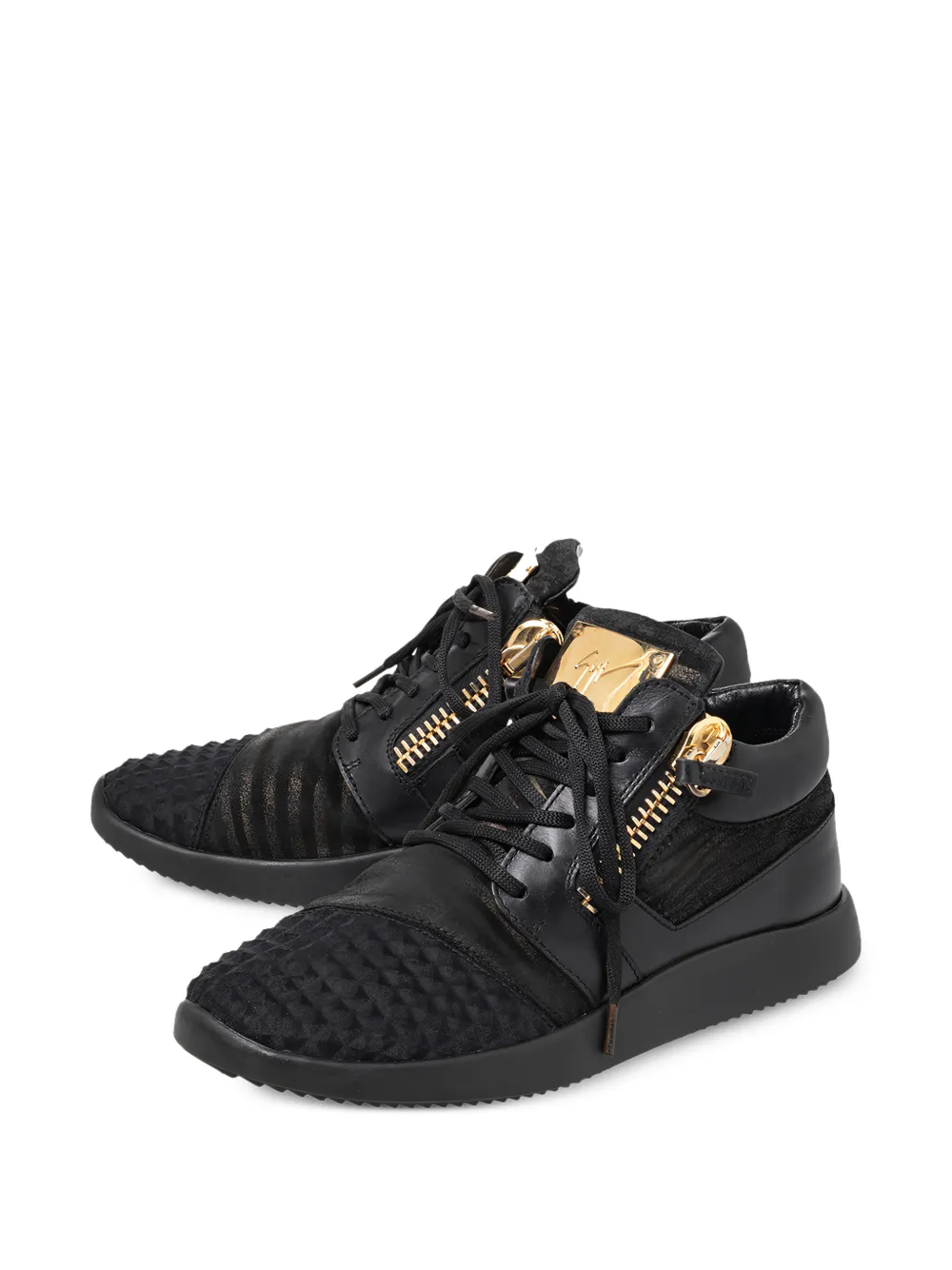 Giuseppe Zanotti Vintage zip-accent sneakers - Nero