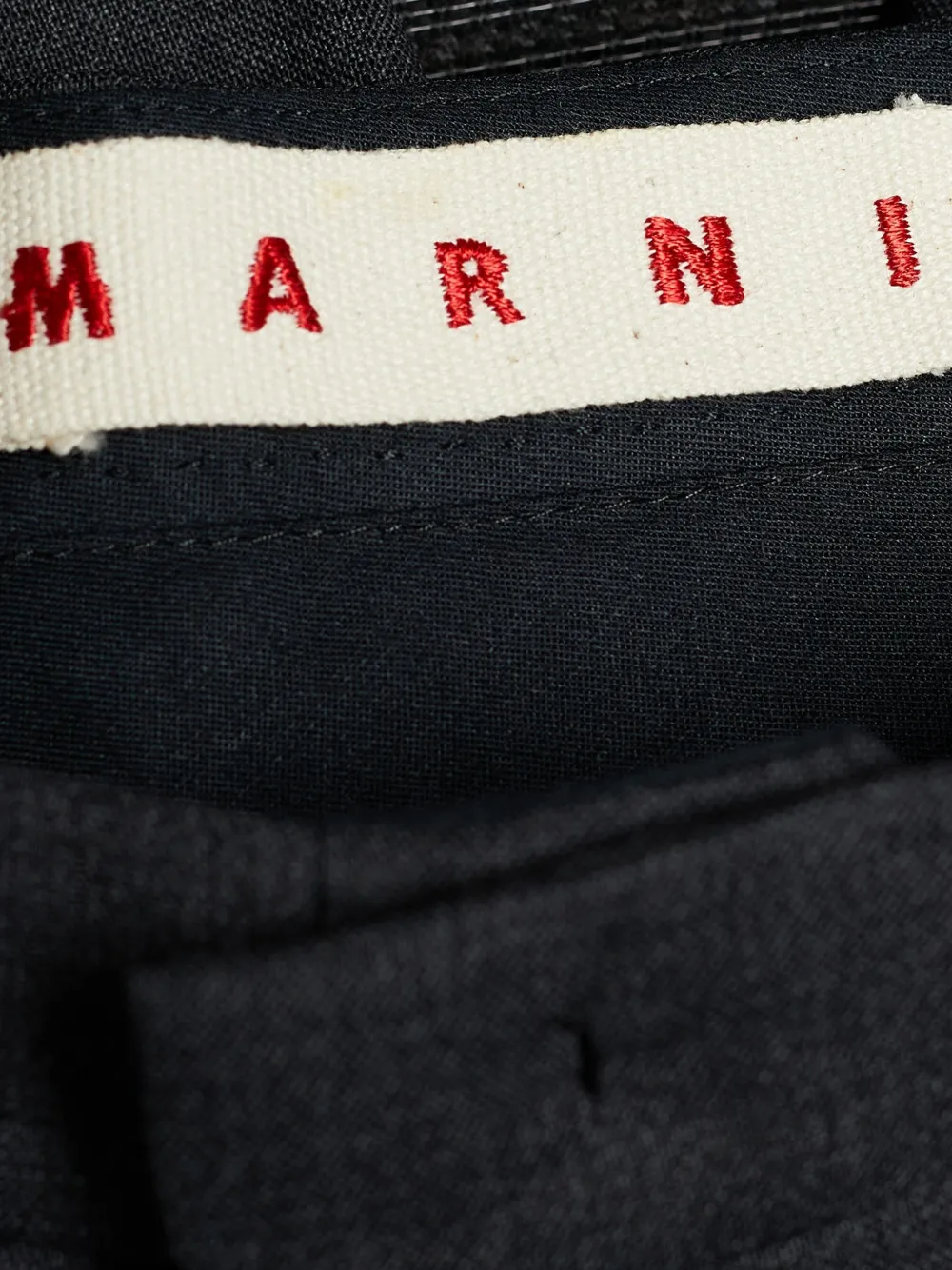 Marni Pre-Owned Wollen pantalon met omgeslagen pijpen Grijs