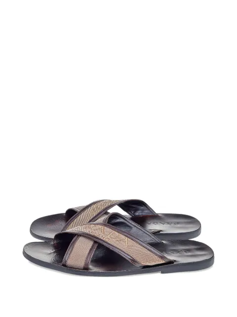 Prada Pre-Owned criss-cross falt sandals