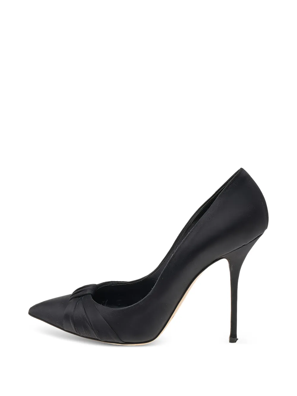 Casadei Pointed-toe pleated pumps - Schwarz