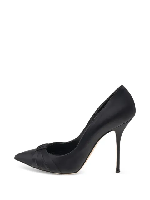 Casadei Pointed-toe pleated pumps