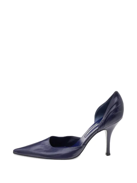 Sergio Rossi pointed-toe leather pumps