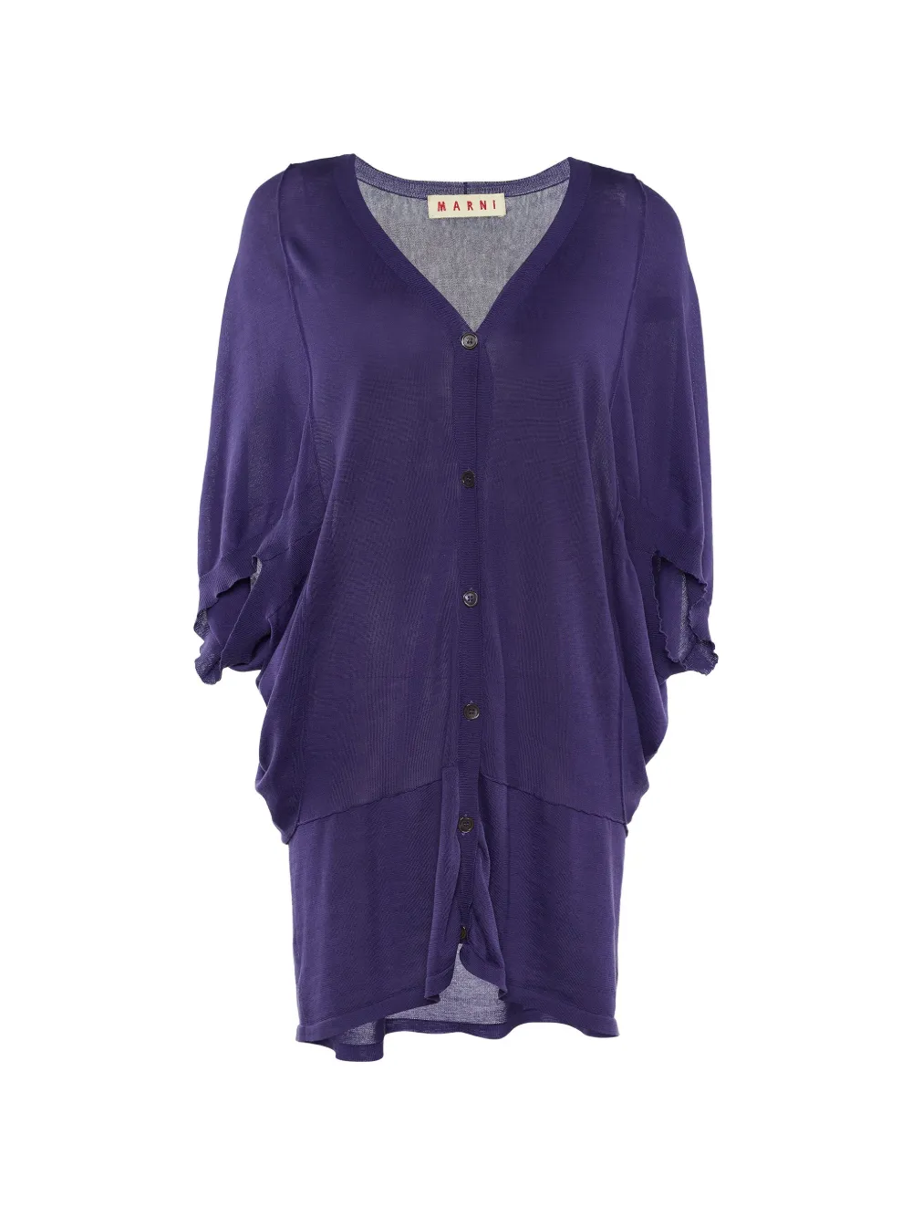 Marni Pre-Owned button-front V-neck cardigan - Viola