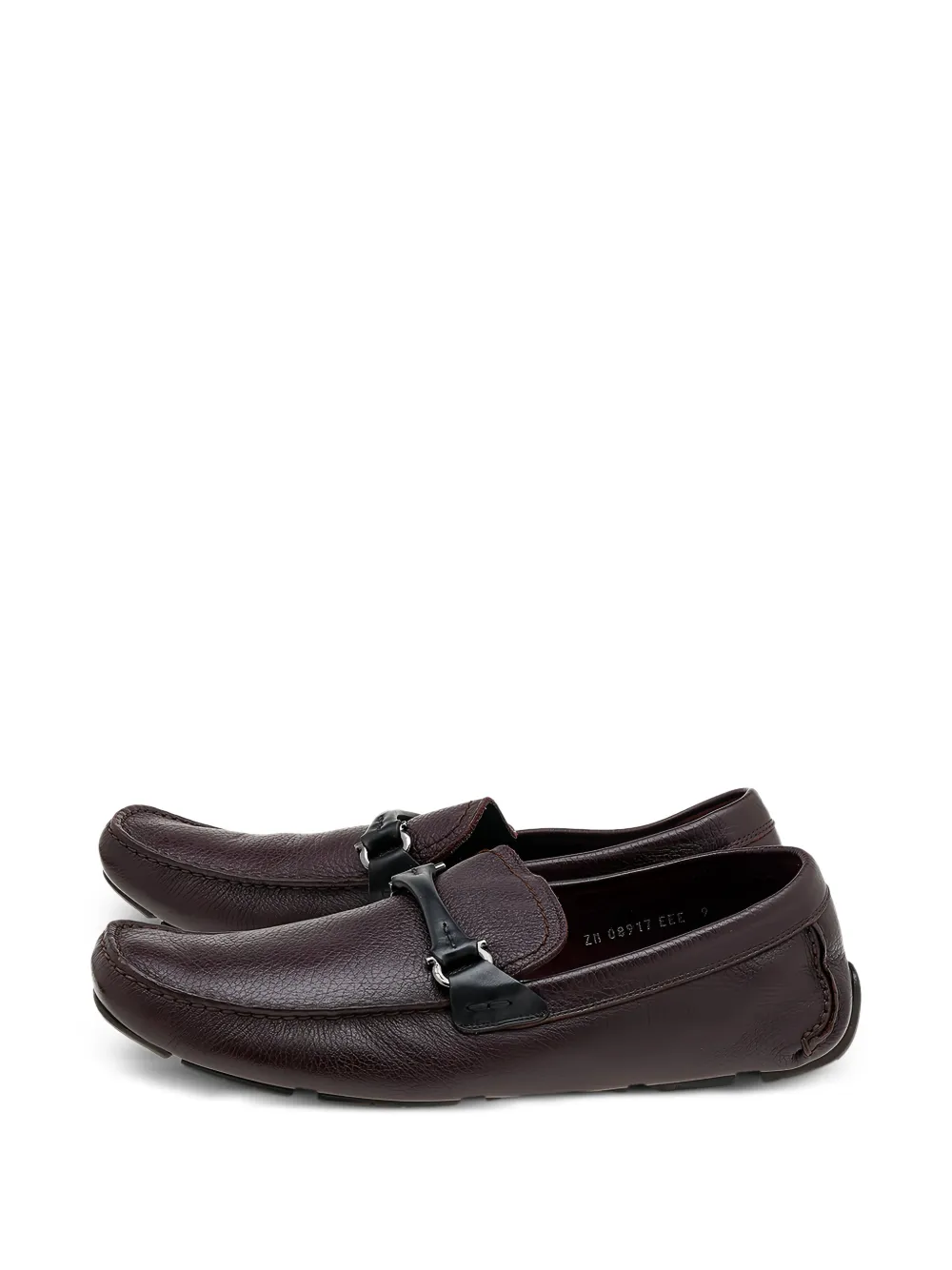 Ferragamo Pre-Owned Gancini Horsebit loafers - Rosso