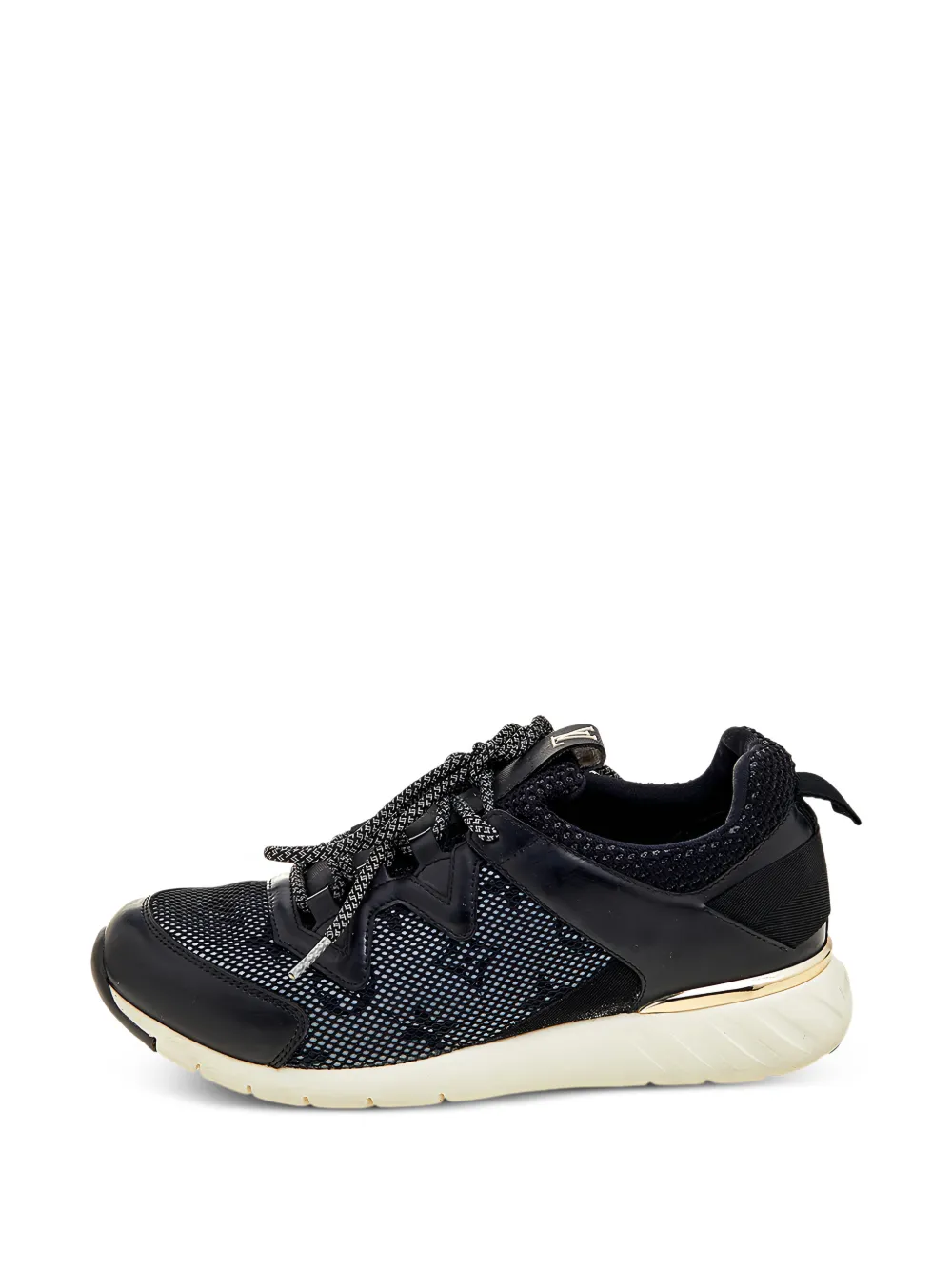 Louis Vuitton Pre-Owned leather mesh low-top sneakers - Nero