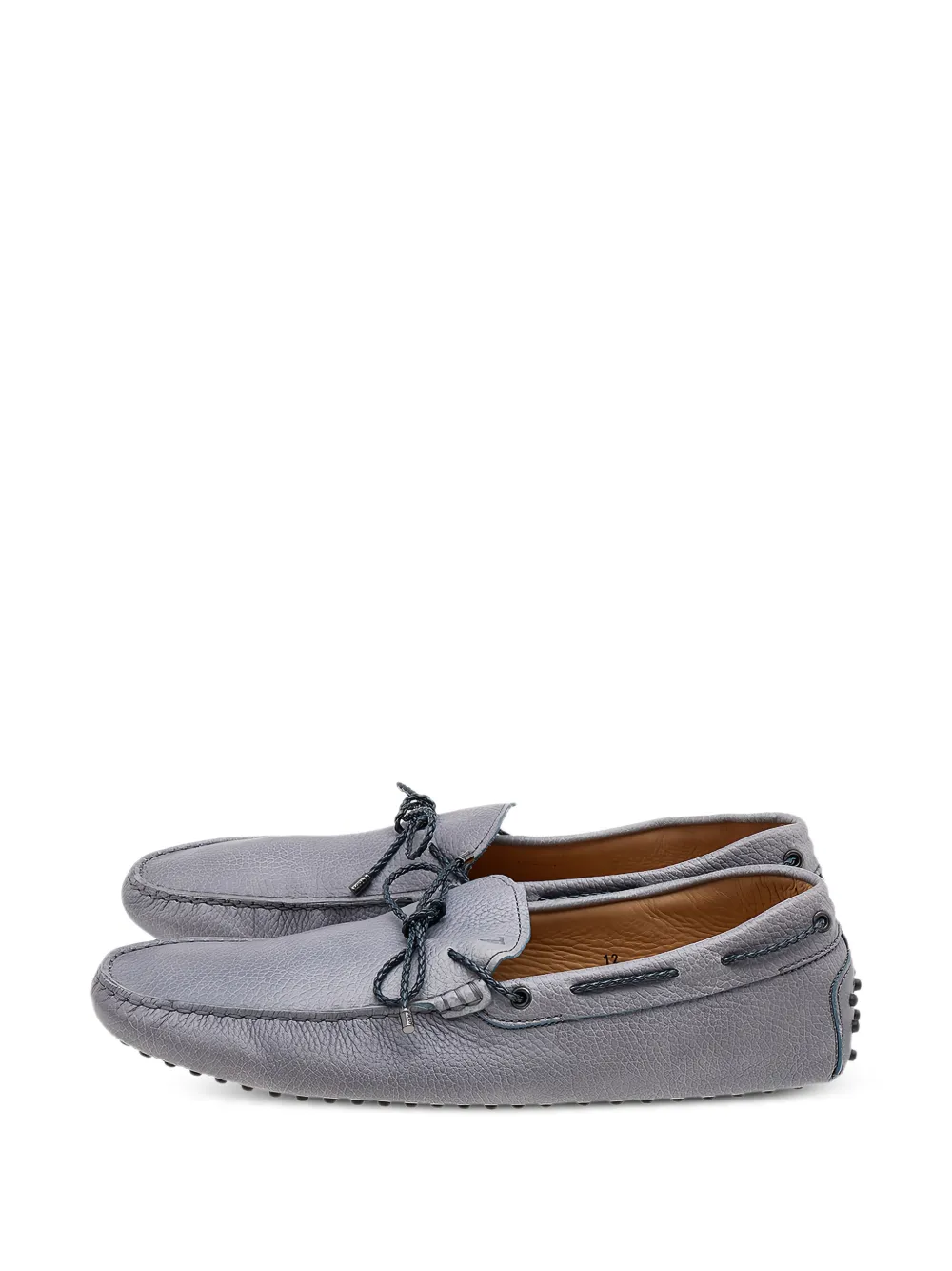 Tod's braided-bow loafers - Grey